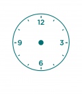 Reloj minimalista Azul -Decoravinilos-