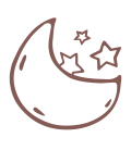 Vinilo Luna con estrellas - Decoravinilos