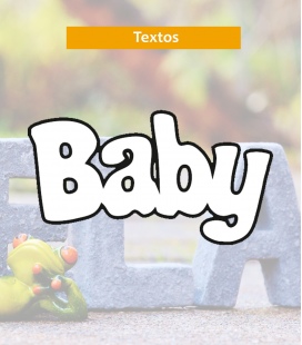 Baby - Textos de Corcho - Decoravinilos