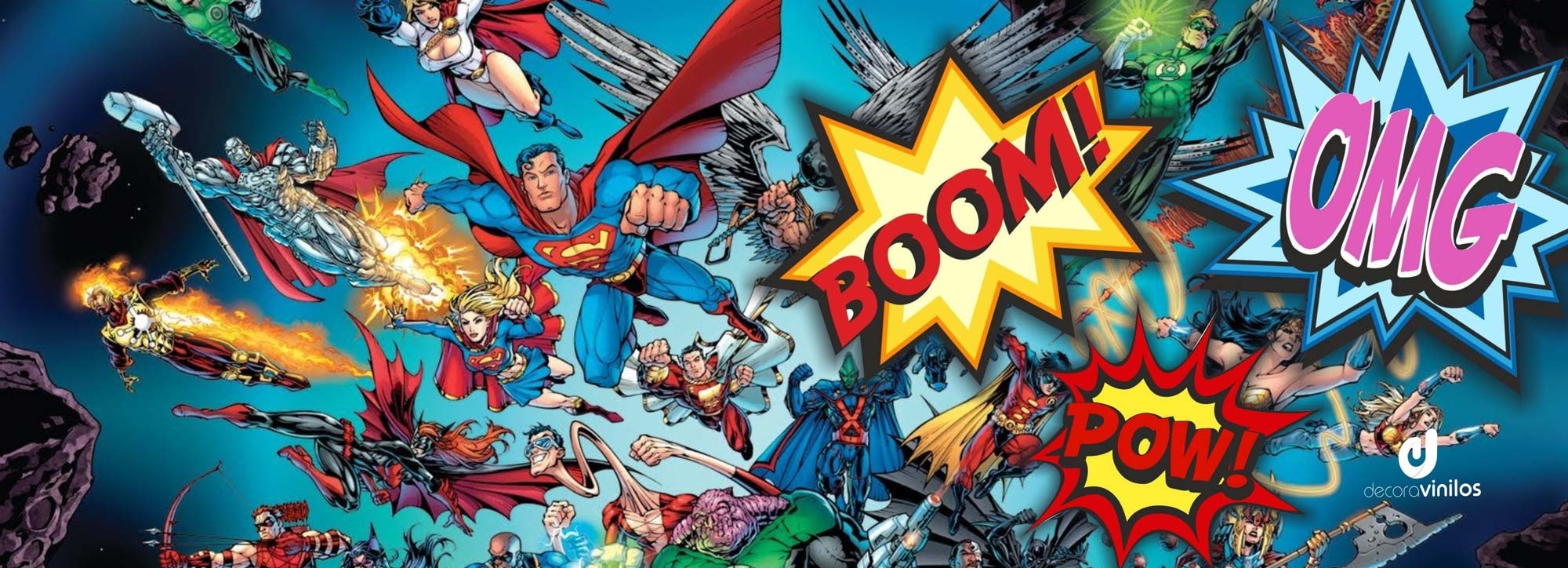 Vinilos Pegatinas Super Héroes y viñetas cómic